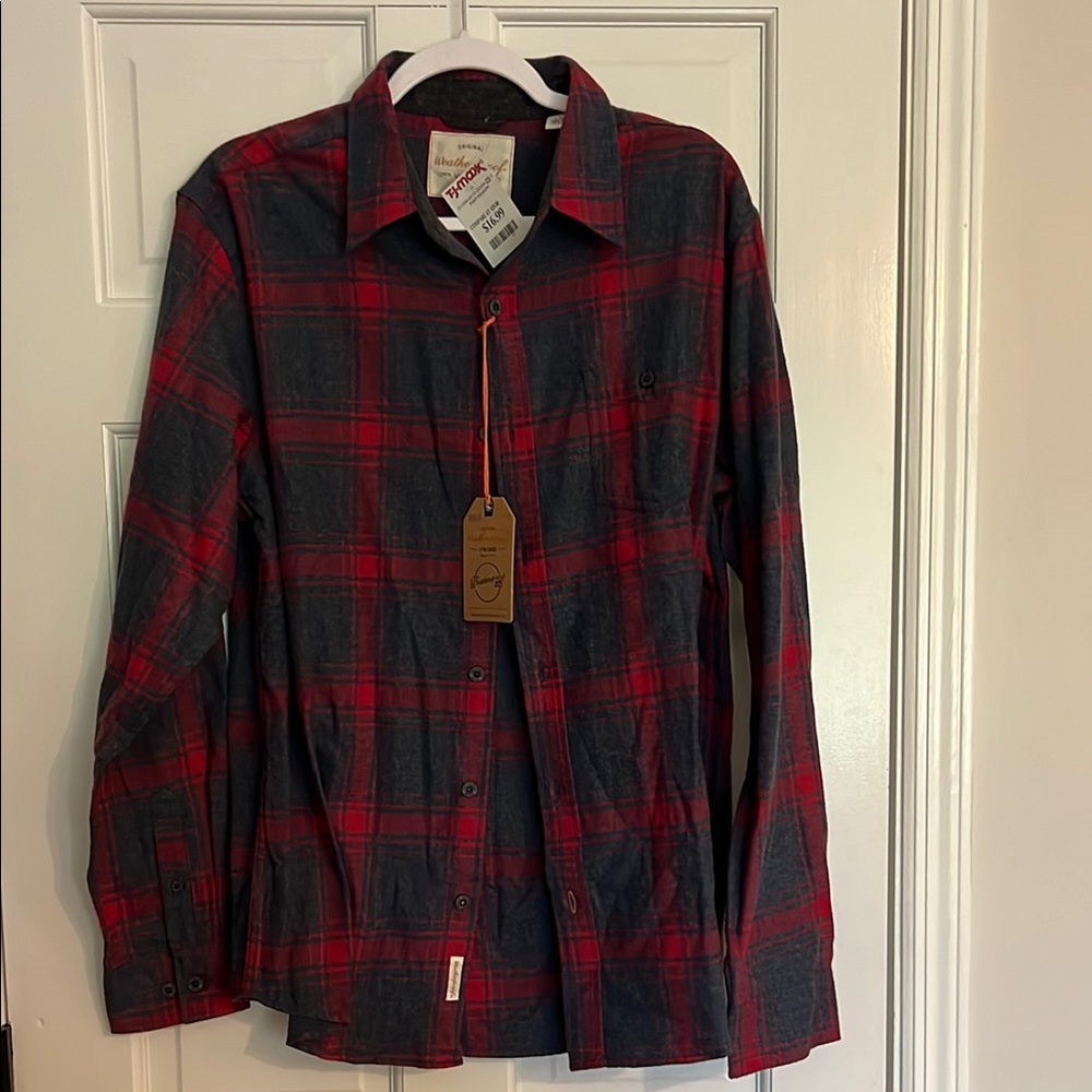 O'Neill Red and Black Lightweight Shirt Jacket